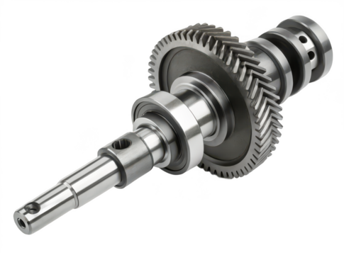 Crankshaft png engine crank component png automotive rotating shaft png mechanical motor part png car engine assembly png precision crankshaft png transparent background image