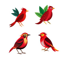 Obraz premium set of birds