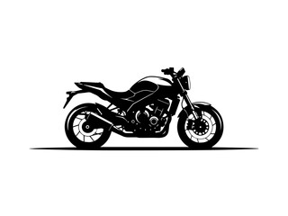 motorcycle on a white background