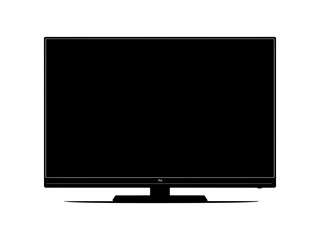 lcd monitor isolated on white