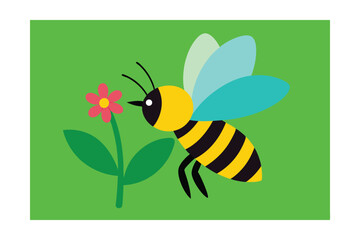 bee and flower