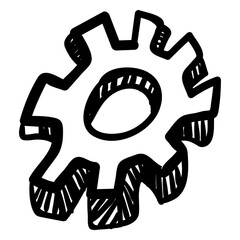 Machine gear 3d doodle