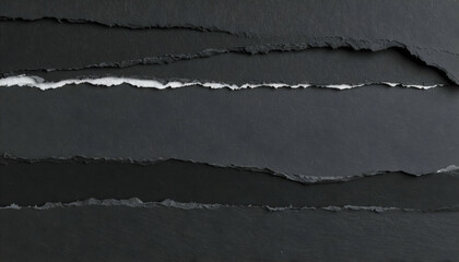 Black Torn Paper Texture Background