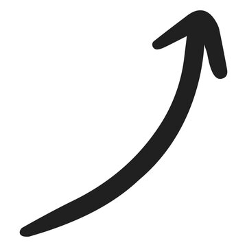 Upright arrow doodle