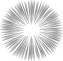 Obraz premium Comic book burst effect graphic design element.