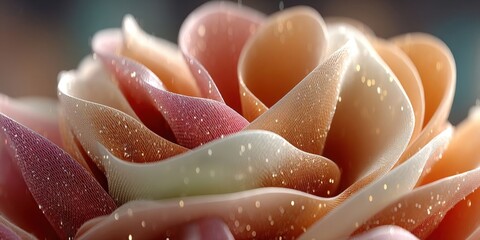 Cute 3D Pastel Peach Background with Generative AI Style