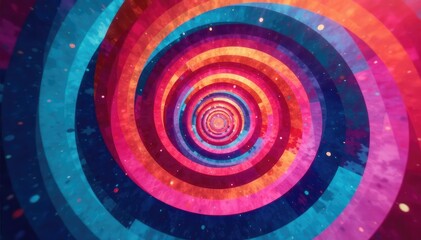 Overlapping circles creating optical illusion, overlapping art, geometric art, background design