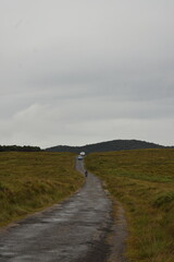 A Bike Rider in The Horton Plains National Park, Sri Lanka.