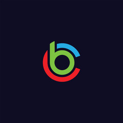 letters b text logo design vector format