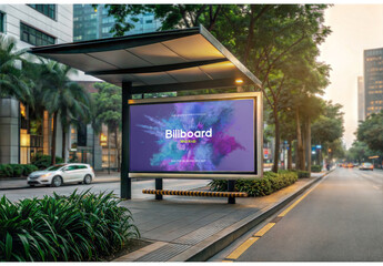 Bus Stop Mockup 10