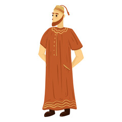 Arab man taqiyah character