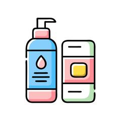 Skincare Moisturizer Set, simple illustration of  Moisturizer Jar and Bottle icon– High-End Cosmetic Packaging Vector
