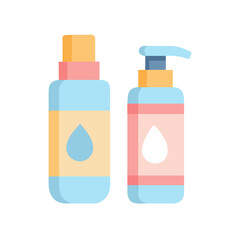 Luxury Moisturizer Bottles icon – Different Cosmetic Packing Illustration

