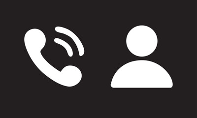 Minimal Voice Call and User Communication Icon
