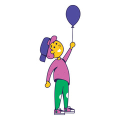 Kid balloon children 