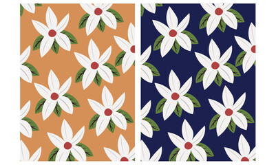 Abstract floral flower fabric pattern design for use.
