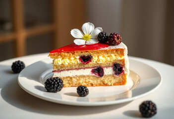 cheesecake with berries