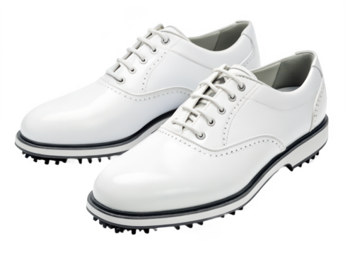 Golf shoes png spiked sports shoes png golf cleats png athletic footwear png outdoor golf gear png player shoes png transparent background image