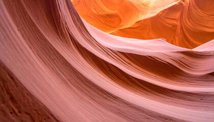 Obraz premium Abstract Red Orange Pink Canyon Rock Formation Texture