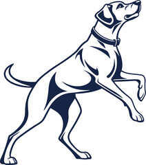 Dog silhouette vector-art