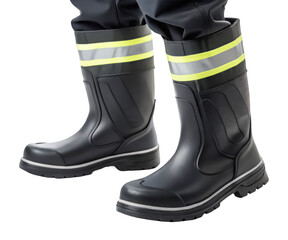 Hazmat boots png protective boots png safety footwear png chemical boots png white background png industrial gear png transparent background image