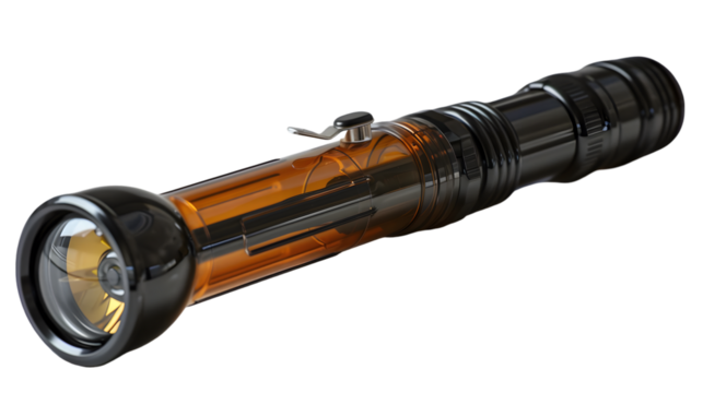 Futuristic LED Flashlight Design.