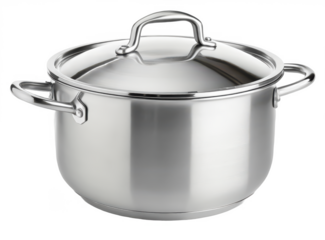 Heavy duty soup pot png large cooking pot png kitchen cookware png metal pot png white background png cooking utensil png transparent background image