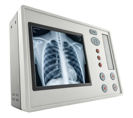 Hospital chest x ray viewer png medical x ray viewer png diagnostic tool png white background png healthcare device png transparent background image