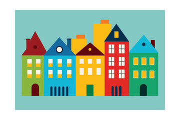 vector illustration of a castle in winter