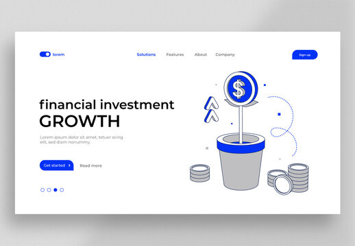 Financial Investment and Growth Concept with Potted Plant Coin