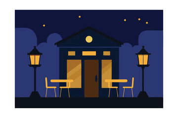 Obraz premium vector illustration of a house