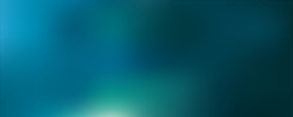 Underwater blur gradient blue green with reflection. Abstract pattern background. Slightly bright blur scene in the dark. Art & Illustration