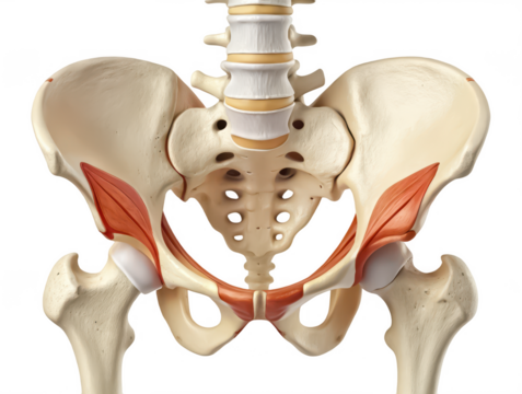 Human sacrum iliac joint model png anatomical pelvic joint png skeletal anatomy png healthcare education png white background png anatomy diagram png transparent background image