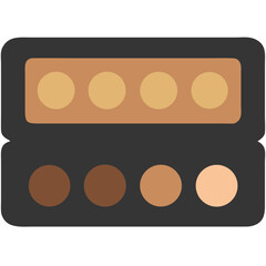 Neutral Shade Concealer Palette Clipart – Perfect for Beauty App UI and Ads

