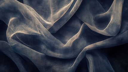 Elegant Soft Draped Fabric Texture with Light and Shadows