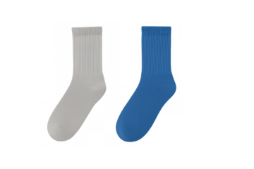 Soft white socks suspended, displaying fresh textile texture with minimalist transparency, highlighting clean fabric design