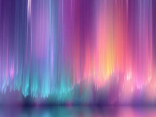 stunning piece of digital art characterized by its abstract and vibrant design. It features a vertical gradient composition with smooth, flowing textures and glowing colors