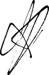 Hand-drawn underlined elements, Crayon drawn underlined stroke set, Chalk lines, charcoal highlight strokes 