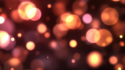 Obraz premium Soft Glowing Bokeh Lights in Warm Tones for Background Use