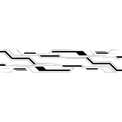 Minimalist Tech Circuit Lines on White Background