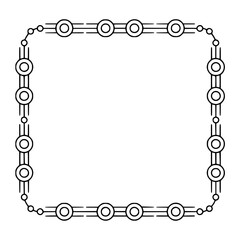 Minimalist Deco Frame with Geometric Background