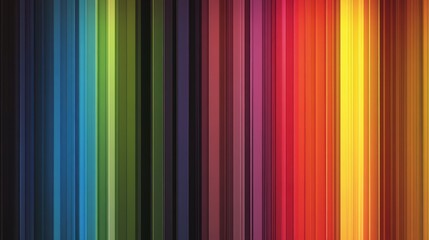 Colorful Vertical Stripes with Gradient Shades of Rainbow Spectrum