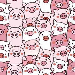 seamless pattern with cats