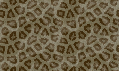 Elegant Leopard Print Seamless Pattern Stylish Brown Texture Design
