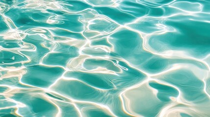 Fototapeta premium Tranquil Water Surface with Beautiful Light Reflection Patterns
