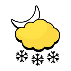 Weather colored Outline Icons