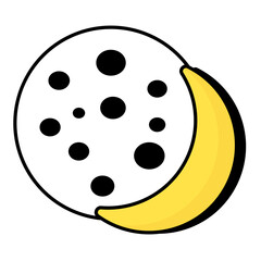 Obraz premium Weather colored Outline Icons