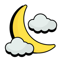 Weather colored Outline Icons