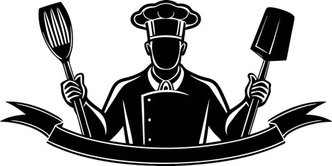 fork spoon and knife with chafe logo icon