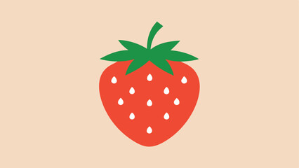 Strawberry icon vector icon silhouette